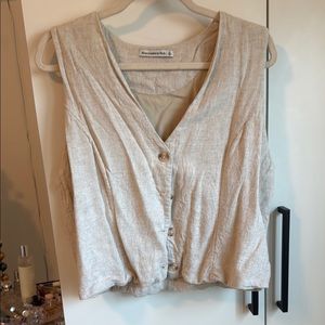 Abercrombie linen vest